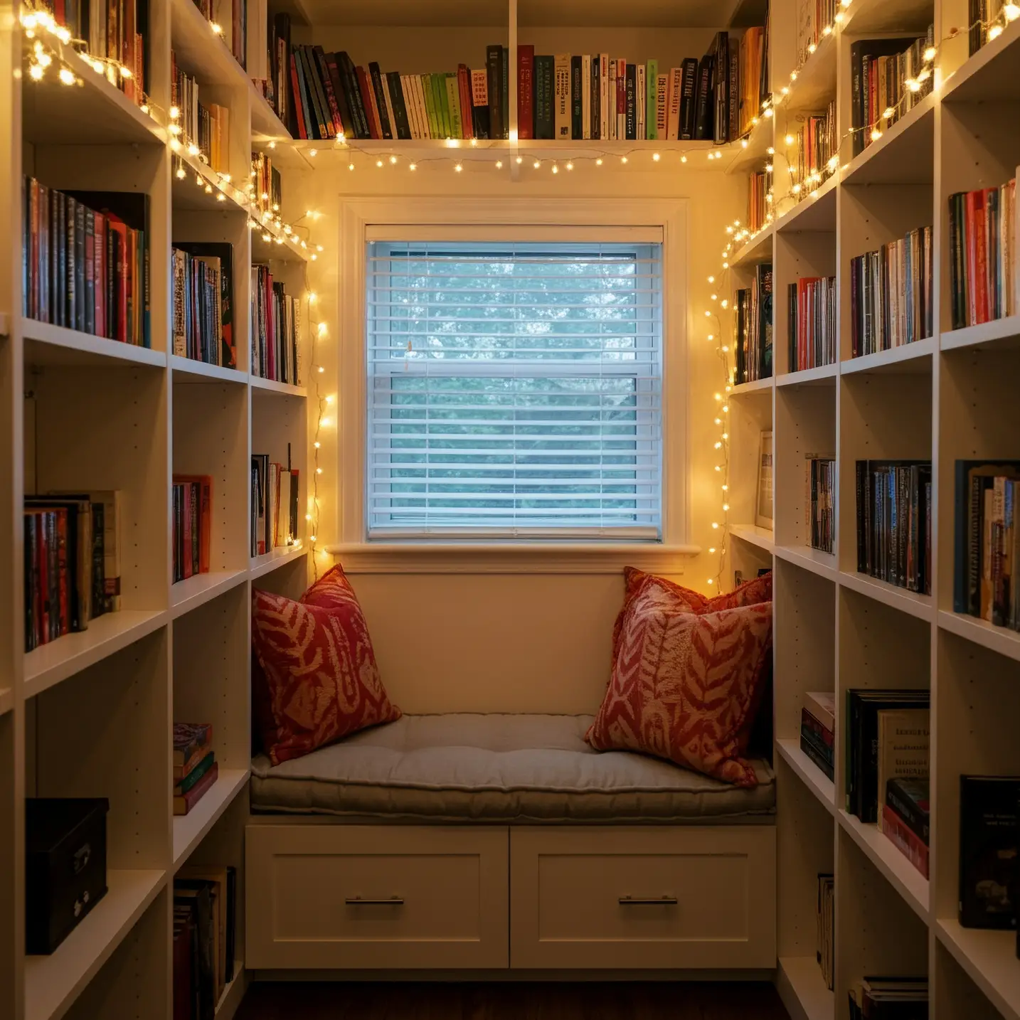 Transform Your Closet into a Cozy Reading Nook | CasaKeepers, image size:1434x1434